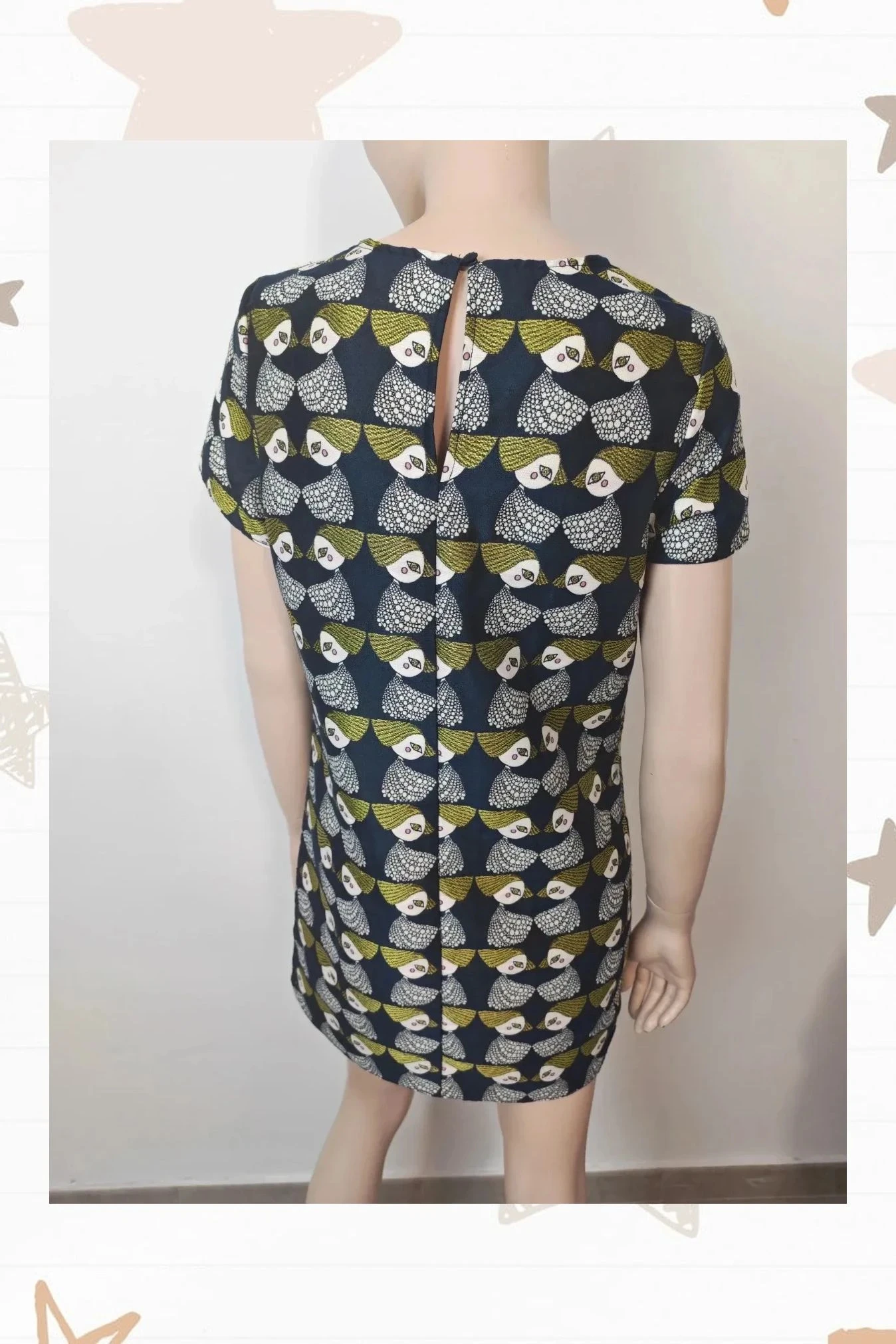 Vestido Pepaloves Estampado Retro XS/S – photo 4